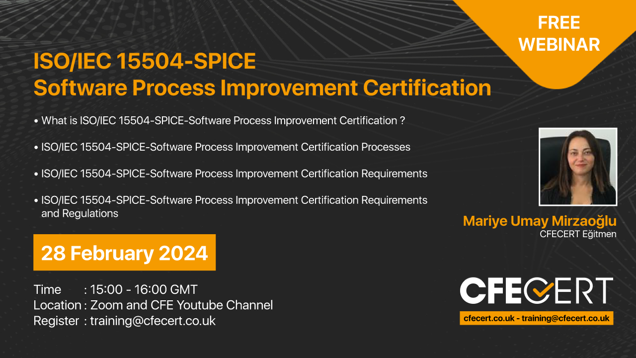 ISO/IEC 15504 SPICE SOFTWARE PROCESS IMPROVEMENT CERTIFICATION
