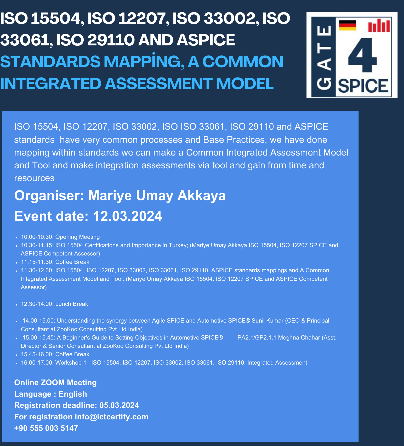 ISO 15504, ISO 12207, ISO 33002, ISO 33061, ISO 29110 and ASPICE standards mapping, a Common Integrated Assessment Model