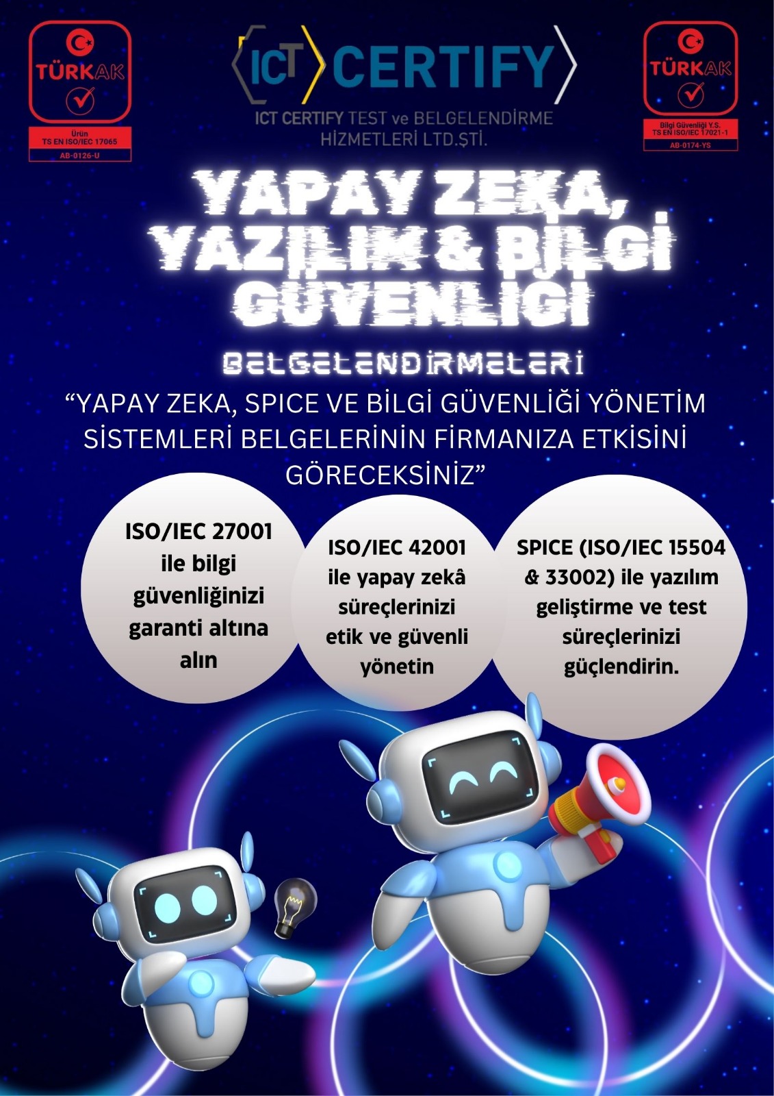 TURKAK Akreditasyonlu Yapay Zeka, Yazılım ve Bilgi Güvenliği Belgelendirmeleri